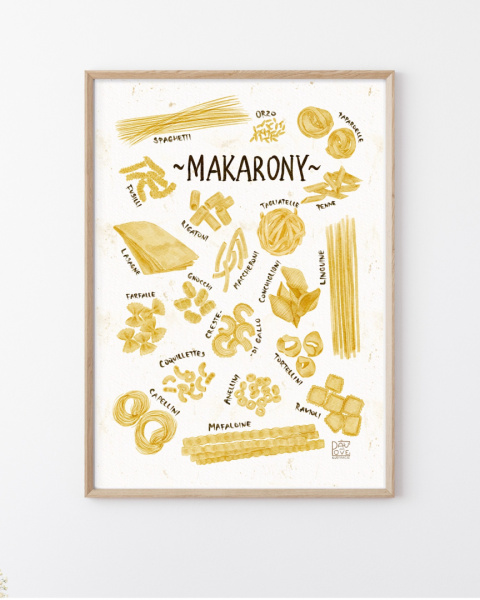 Plakat Makarony - zdjęcie drugie w rozmiarze A4