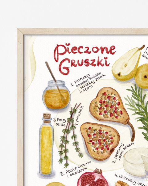 Plakat Pieczone gruszki - zdjęcie trzecie w rozmiarze 30x40