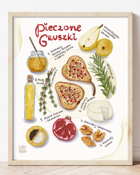 Plakat Pieczone gruszki - zdjęcie główne w rozmiarze 30x40